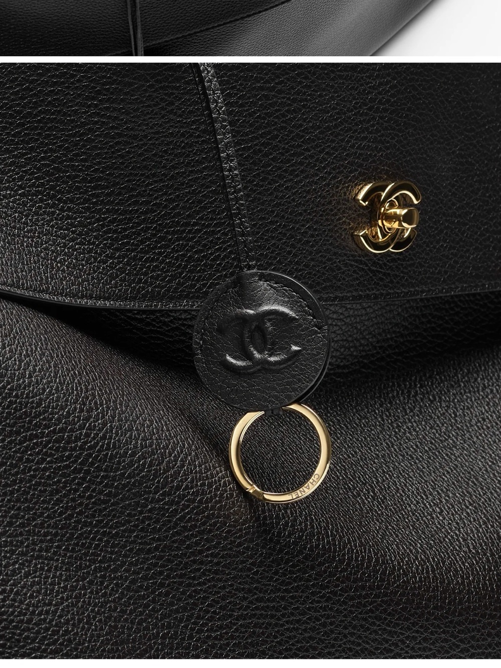 SPRING SUMMER 2026
LARGE
SHOPPING BAG
Grained Calfskin & Gold-Tone Metal
Black - Picture 2 of 6